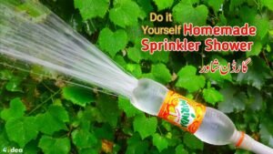 bottiglie di plastica trasformate in irrigatori jardinieri