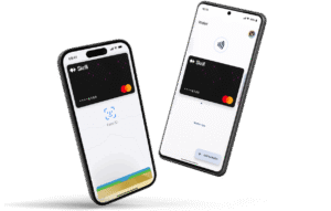 carta prepagata virtuale digitale con smartphone mostra