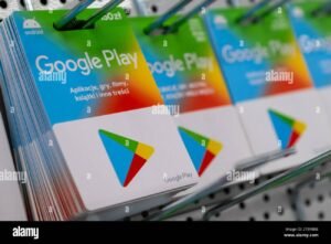 carte regalo google play colorate e assortite
