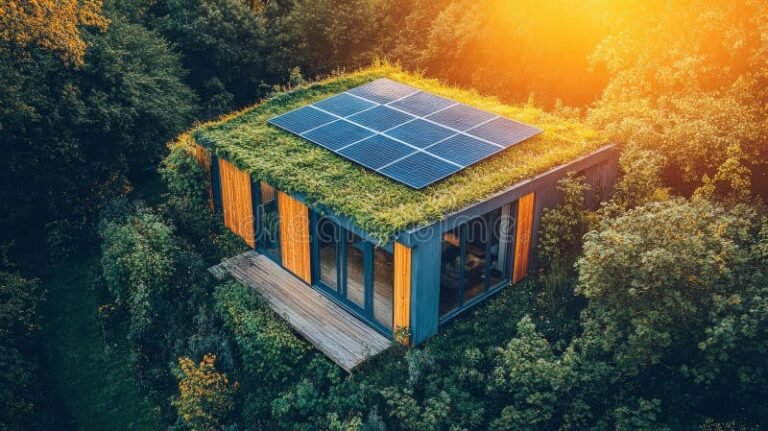 Come Funziona un Mutuo Green e Quali Sono i Vantaggi per Te 7 casa ecologica con pannelli solari e natura