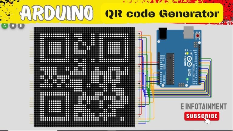 generatore di codice qr su schermo digitale