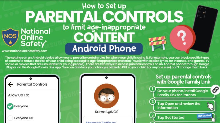 genitore che imposta controllo parentale su smartphone