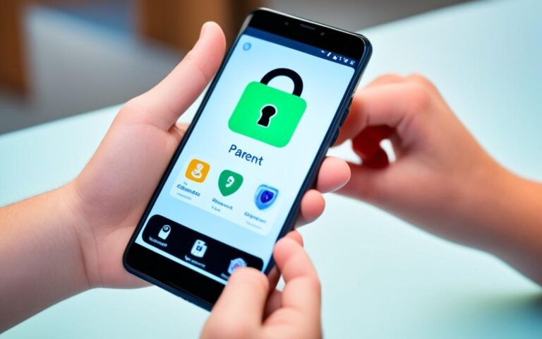 genitori impostano controllo parentale su smartphone