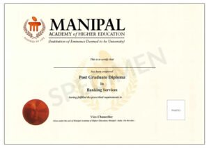 giovane professionista in banca con diploma