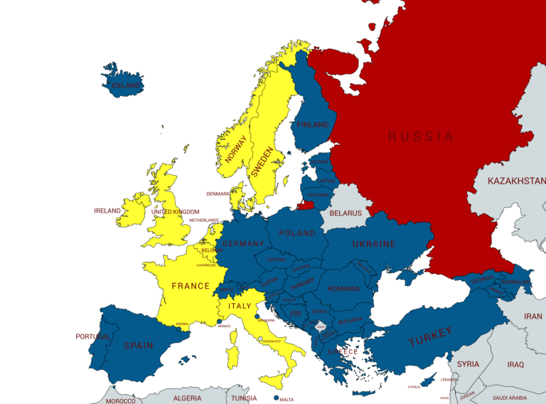 Quali Sono i Paesi Fondatori dell'Unione Europea 40 mappa colorata dei paesi fondatori ue