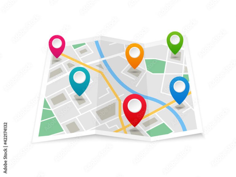 Quali Sono Le Migliori App Per Vedere La Posizione Di Una Persona 2 mappa con puntatori di localizzazione colorati