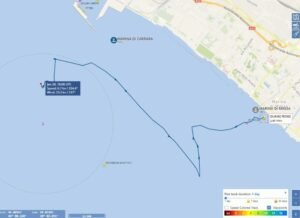 mappa costiera di da mariano a marina di massa