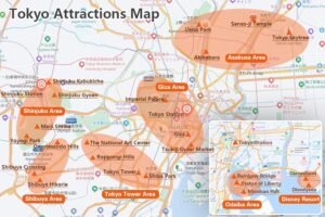 mappa panoramica con punti di interesse locali