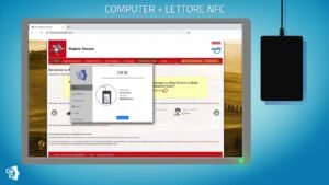 screenshot interfaccia app cie id su laptop