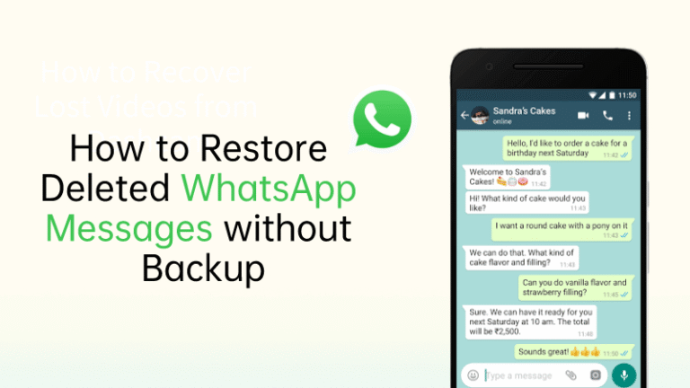 smartphone con conversazione whatsapp recuperata