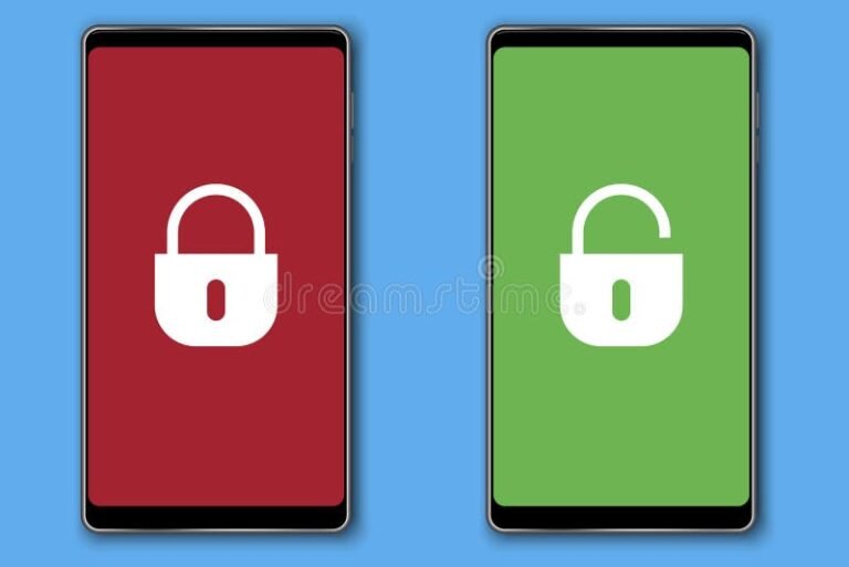 smartphone con icone app e lucchetto digitale