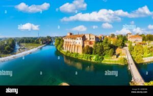 veduta panoramica esterna del castello di cassano dadda